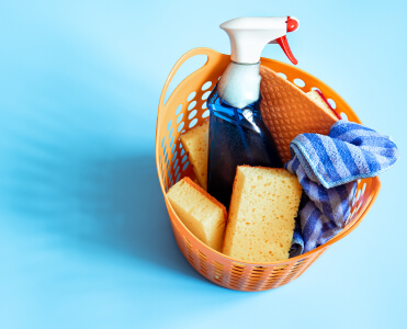 Spray Cleaning Floor